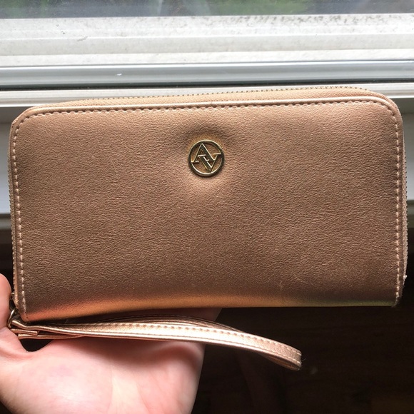 Handbags - Rose gold wallet with charger